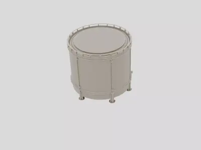 Industrial Factory Machine Oil Reservoir for 3D print 3D model