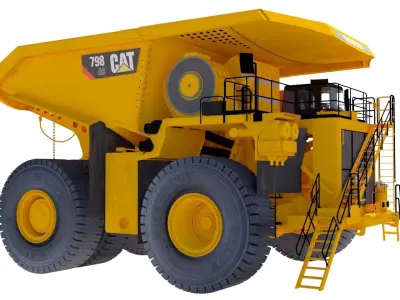 Mining truck 3d model by mine3dsmax