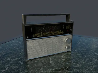 Radio VEF  Low-poly 3D model