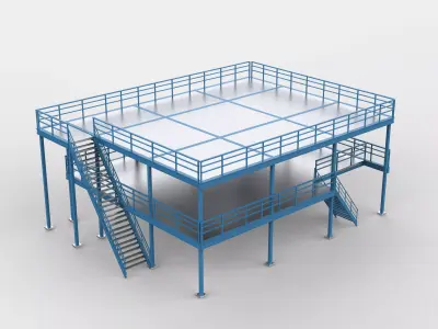 Mezzanine Flooring 03 3D model