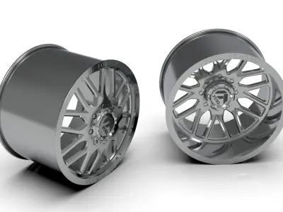 FUEL DUALLY WHEELS FF66D FRONT AND REAR 3D print model