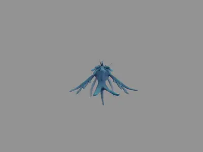 KiWhale fantasy Low Poly Low-poly 3D model