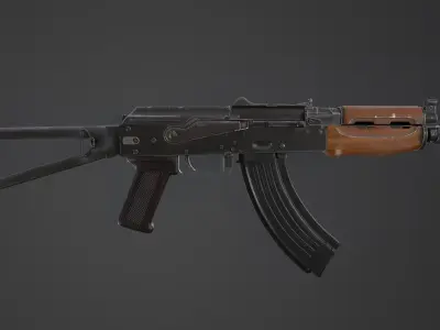 AKSU-74 Malyy Low-poly 3D model