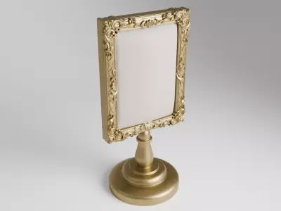 Classical Style Jewelry Display Frames earrings luxury 3D model