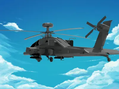 Boeing AH-64 Apache  3D model