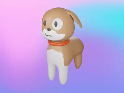 Dog animal 3D model
