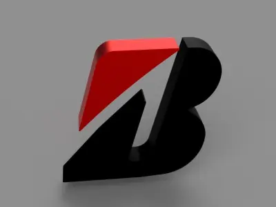 bridgestone logo 3D model