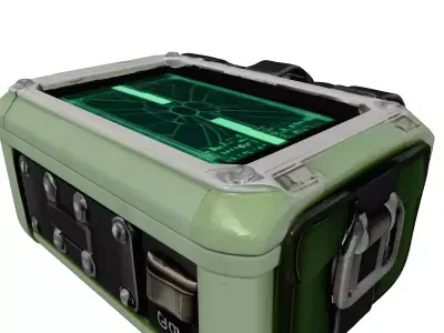Rugged SciFi Field Terminal 3D model