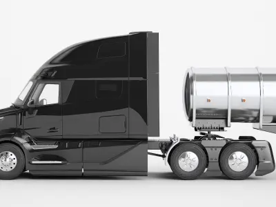  Semi Truck Generic Fuel Tank Trailer 04 