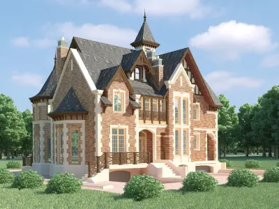 Private house 3D model 7