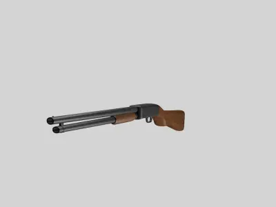 Ithaca Model 37 Shotgun 3D model