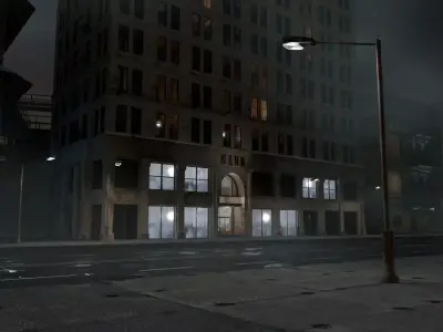Dark Town Free 3D model