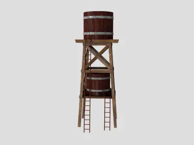 Water Tower 3D model