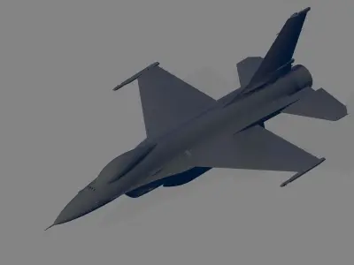 F-16A Block 15 ADF Fighting Falcon 3D model