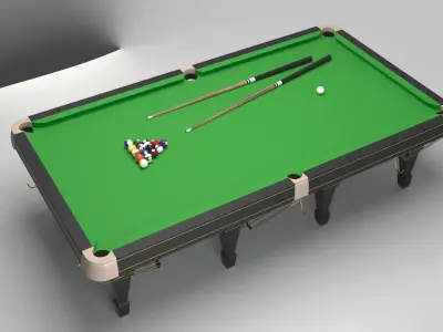 Billiard Table 04 snooker 3D model