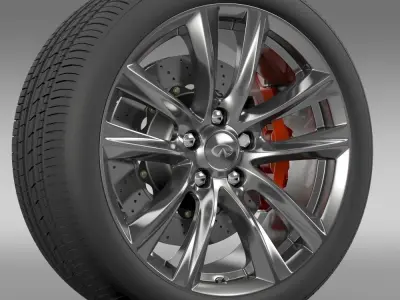 Infiniti Q70 Hybrid wheel 2015 3D model