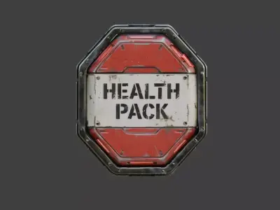 Health Pack Low-poly 3D model