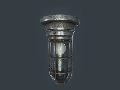 Bunker Light v2 Low-poly 3D model