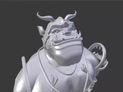 Warrior Troll Monster  Free low-poly 3D model