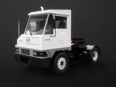Industrial Terminal Tractor Yard Truck PBR Low-poly 3D model
