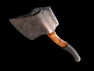 Axe 3d Model Low-poly 3D model purchase