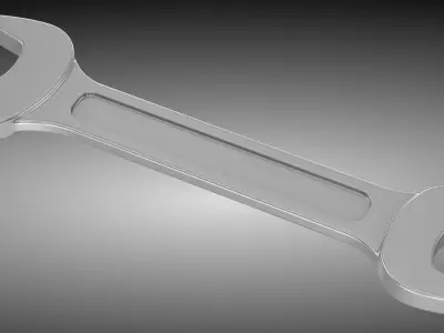 Wrench Low-poly 3D model 38
