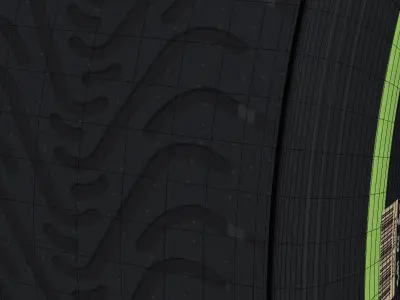 W06 Intermediate front tyre Low-poly 3D model