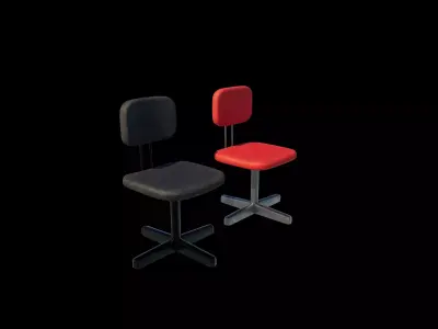 Vintage desk chair 3D model