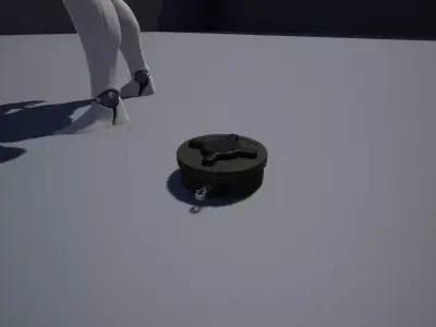  Antipersonnel landmine PMN-2 Low-poly 3D model