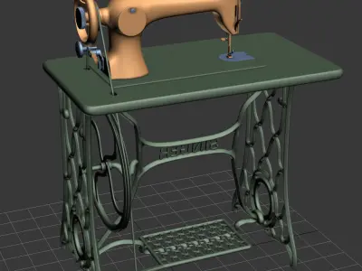 Singer Sewing Machine 3D model buy