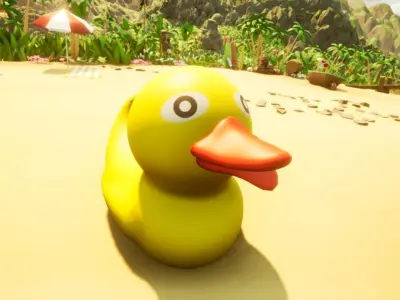 Classic Rubber Duck Shower Toy FREE MODEL Free low-poly 3D model
