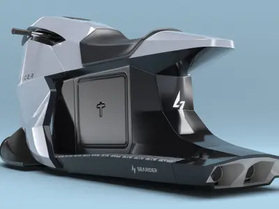  Searacer Jet Ski Silver 