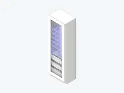 Storage Unit - Tower - Integral - Type 2 Low-poly 3D model