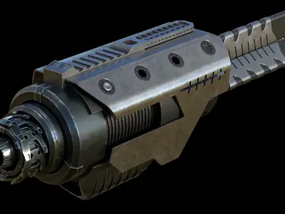 cannon arm Low-poly 3D model