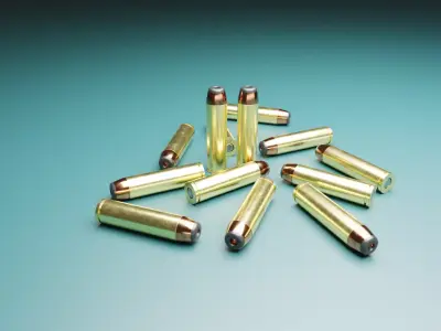 Old revolver style bullet 3D model