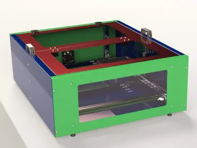 Enclosure for Laser machine  3D model