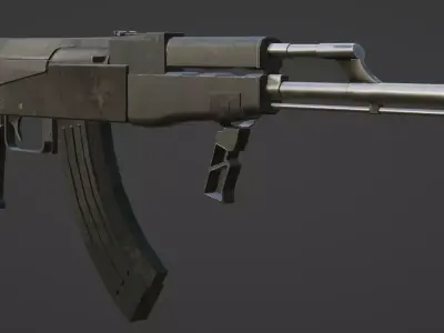 Military AK47 3D model