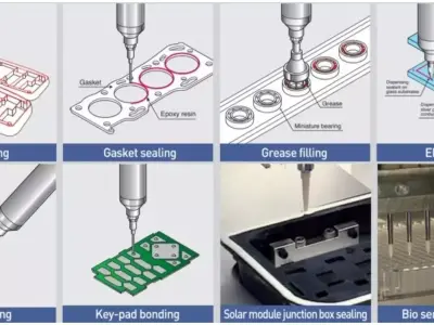 Vertical High-Speed Visual Glue Dispensing Machine 3D CAD Model 3D model