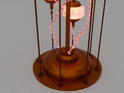 Spiral lamp interior 3D model