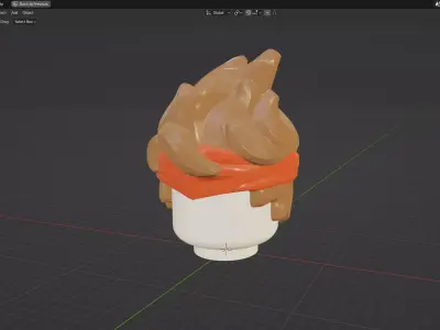 Custom3Dprint Minifigure Accessory - Minifigure Hair S3 - 014 3D print model