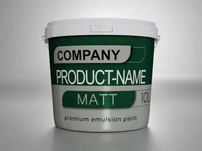 Bucket paint High quality 3D model