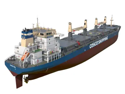 Bulk carrier  3D model