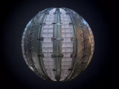 Sci-Fi Military Seamless PBR Texture 35 Texture