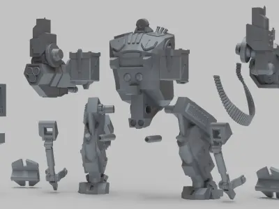 William Gun Walker 3D print model