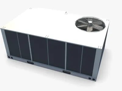 Air Conditioner 08 Low-poly 3D model