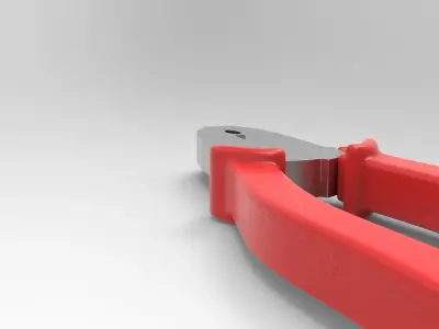 Pliers Low-poly 3D model 4