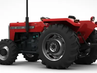 Massey Ferguson 240 1996 4x4 3D model