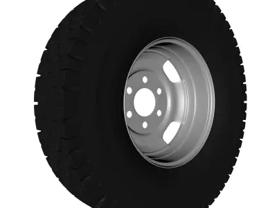 Truck wheel 3D model