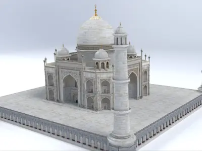 Taj Mahal 3D model get