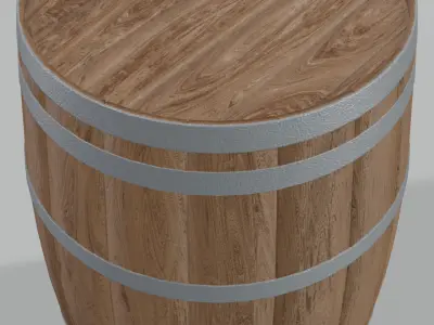 Medium Toasted Rundlet Barrel 3D model